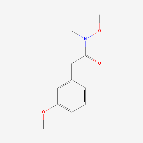 N-methoxy-2-(3-methoxyphenyl)-N-methylacetamide (CAS: 144828-84-2) - Chemical Structure and Molecular Formula 