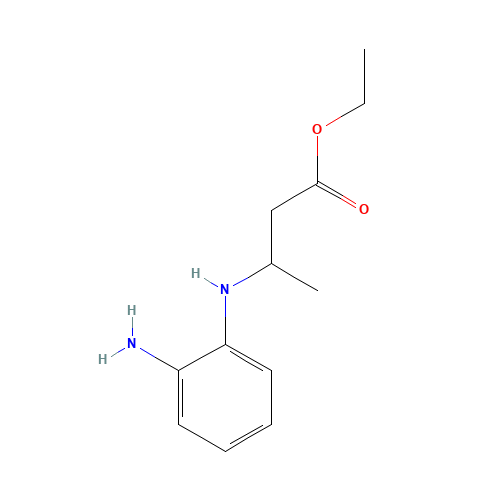 ethyl 3-(2-aminoanilino)butanoate (CAS: 1407835-19-1) - Chemical Structure and Molecular Formula 