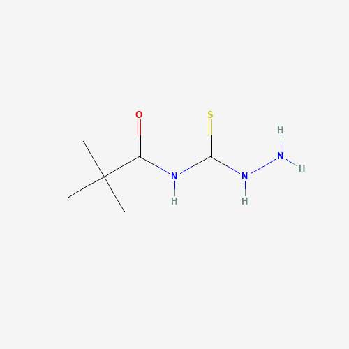 N-(aminocarbamothioyl)-2,2-dimethylpropanamide (CAS: 914347-05-0) - Chemical Structure and Molecular Formula 