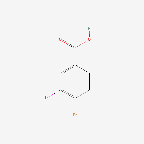 4-bromo-3-iodobenzoic acid (CAS: 42860-06-0) - Chemical Structure and Molecular Formula 