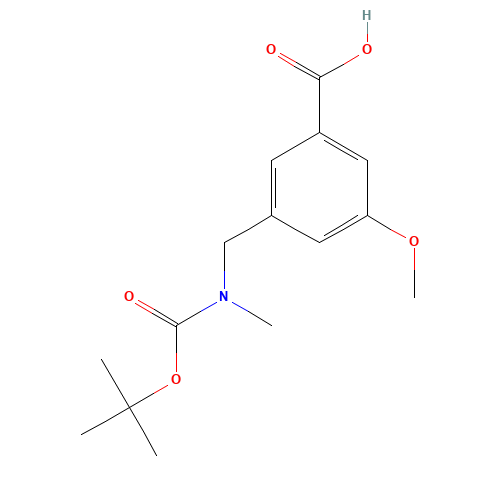 3-methoxy-5-[[methyl-[(2-methylpropan-2-yl)oxycarbonyl]amino]methyl]benzoic acid (CAS: 1552310-81-2) - Related Chemical Product