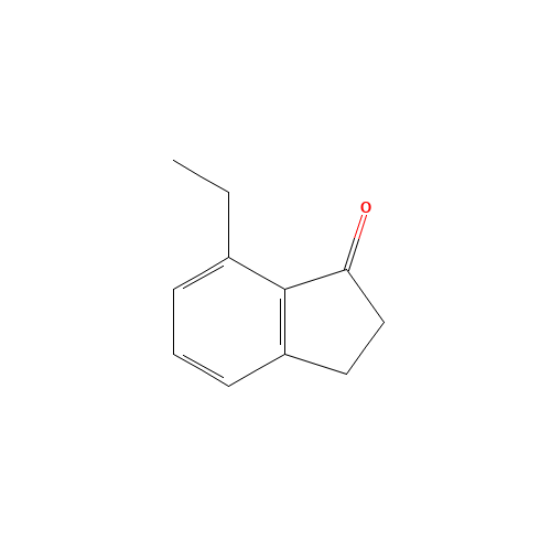 7-ethyl-2,3-dihydroinden-1-one (CAS: 535969-21-2) - Chemical Structure and Molecular Formula 
