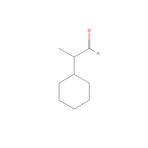 2-cyclohexylpropanal (CAS: 2109-22-0) - Chemical Structure and Molecular Formula 