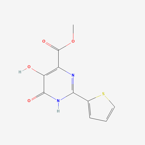 methyl 5-hydroxy-4-oxo-2-thiophen-2-yl-1H-pyrimidine-6-carboxylate (CAS: 391680-92-5) - Chemical Structure and Molecular Formula 