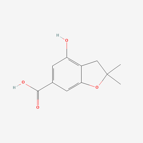 4-hydroxy-2,2-dimethyl-3H-1-benzofuran-6-carboxylic acid (CAS: 169130-42-1) - Related Chemical Product