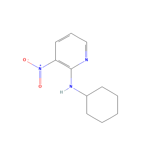 N-cyclohexyl-3-nitropyridin-2-amine (CAS: 61963-88-0) - Chemical Structure and Molecular Formula 