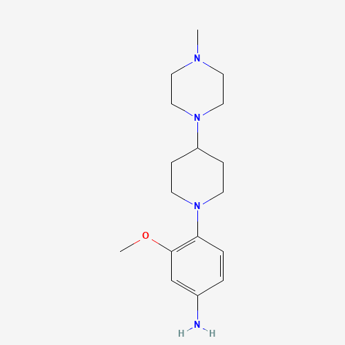3-methoxy-4-[4-(4-methylpiperazin-1-yl)piperidin-1-yl]aniline (CAS: 1254058-34-8) - Related Chemical Product