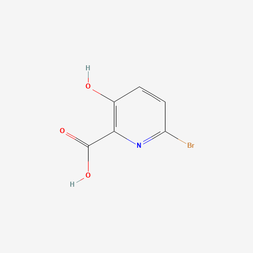 6-bromo-3-hydroxypyridine-2-carboxylic acid (CAS: 321596-58-1) - Chemical Structure and Molecular Formula 