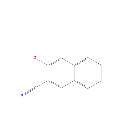 3-methoxynaphthalene-2-carbonitrile (CAS: 92616-44-9) - Chemical Structure and Molecular Formula 