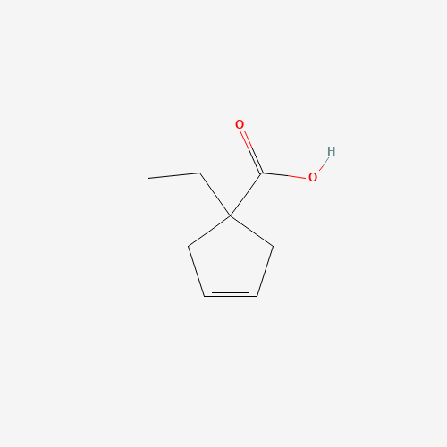 1-ethylcyclopent-3-ene-1-carboxylic acid (CAS: 1106712-82-6) - Chemical Structure and Molecular Formula 
