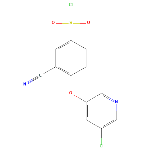 4-(5-chloropyridin-3-yl)oxy-3-cyanobenzenesulfonyl chloride (CAS: 315226-89-2) - Related Chemical Product