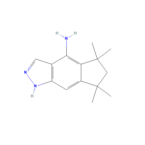 5,5,7,7-tetramethyl-1,6-dihydrocyclopenta[f]indazol-4-amine (CAS: 1174064-61-9) - Related Chemical Product