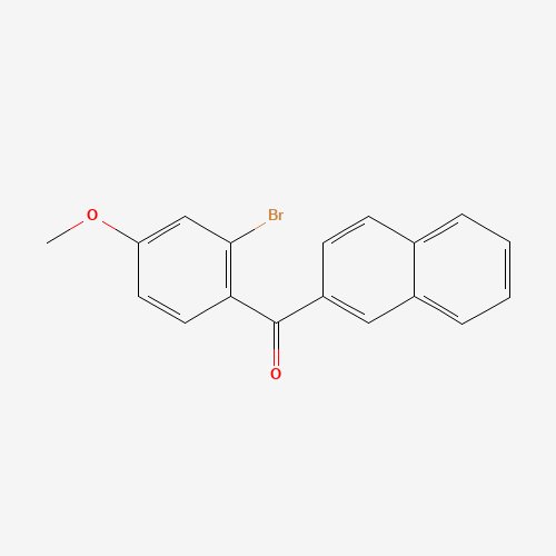 (2-bromo-4-methoxyphenyl)-naphthalen-2-ylmethanone (CAS: 244103-51-3) - Chemical Structure and Molecular Formula 
