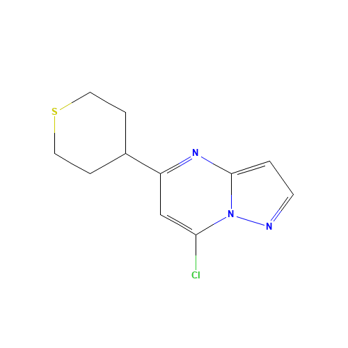 7-chloro-5-(thian-4-yl)pyrazolo[1,5-a]pyrimidine (CAS: 1260105-87-0) - Related Chemical Product