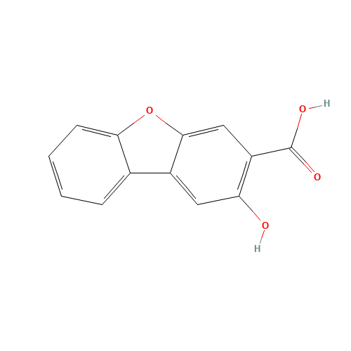 2-hydroxydibenzofuran-3-carboxylic acid (CAS: 118-36-5) - Chemical Structure and Molecular Formula 