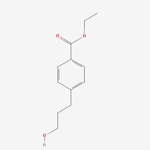 ethyl 4-(3-hydroxypropyl)benzoate (CAS: 98092-75-2) - Chemical Structure and Molecular Formula 