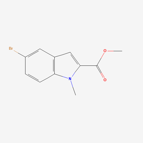 methyl 5-bromo-1-methylindole-2-carboxylate (CAS: 860457-91-6) - Chemical Structure and Molecular Formula 