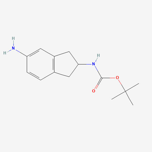 tert-butyl N-(5-amino-2,3-dihydro-1H-inden-2-yl)carbamate (CAS: 246873-45-0) - Related Chemical Product
