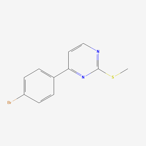 4-(4-bromophenyl)-2-methylsulfanylpyrimidine (CAS: 778646-96-1) - Chemical Structure and Molecular Formula 