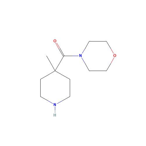 (4-methylpiperidin-4-yl)-morpholin-4-ylmethanone (CAS: 1134606-68-0) - Chemical Structure and Molecular Formula 