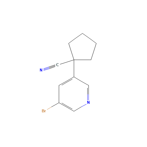 1-(5-bromopyridin-3-yl)cyclopentane-1-carbonitrile (CAS: 1195178-79-0) - Related Chemical Product