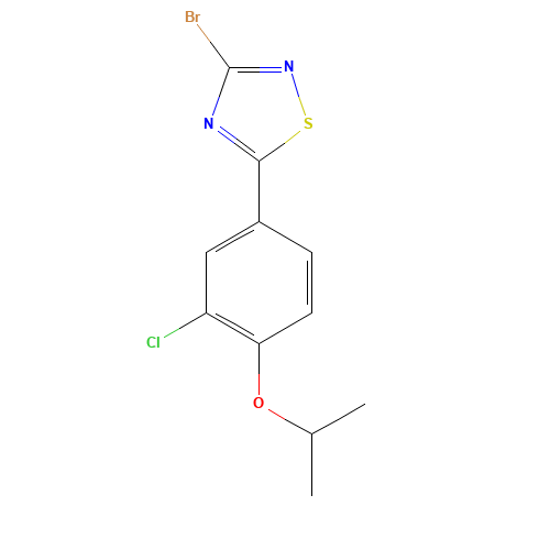 3-bromo-5-(3-chloro-4-propan-2-yloxyphenyl)-1,2,4-thiadiazole (CAS: 1260023-56-0) - Related Chemical Product