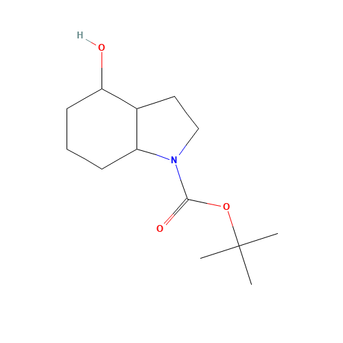 tert-butyl 4-hydroxy-2,3,3a,4,5,6,7,7a-octahydroindole-1-carboxylate (CAS: 543910-49-2) - Chemical Structure and Molecular Formula 