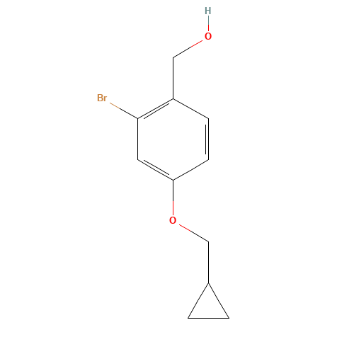 [2-bromo-4-(cyclopropylmethoxy)phenyl]methanol (CAS: 1426953-02-7) - Related Chemical Product