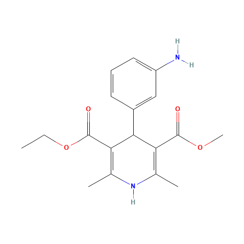 5-O-ethyl 3-O-methyl 4-(3-aminophenyl)-2,6-dimethyl-1,4-dihydropyridine-3,5-dicarboxylate (CAS: 138135-48-5) - Related Chemical Product