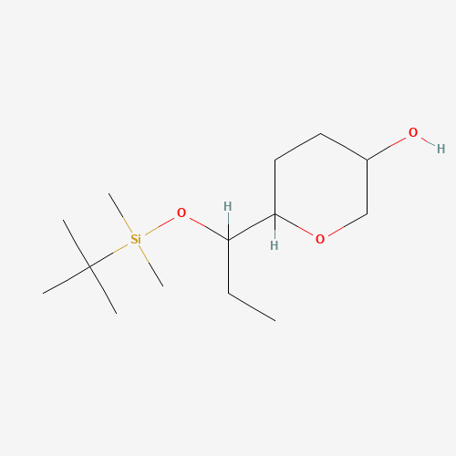 6-[1-[tert-butyl(dimethyl)silyl]oxypropyl]oxan-3-ol (CAS: 1239019-44-3) - Related Chemical Product