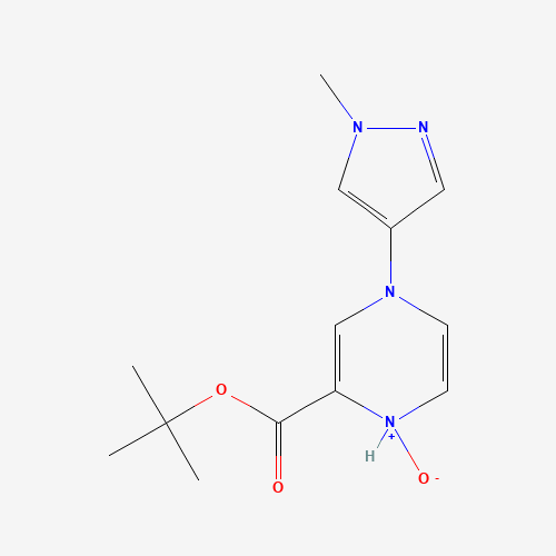 tert-butyl 4-(1-methylpyrazol-4-yl)-1-oxido-1H-pyrazin-1-ium-2-carboxylate (CAS: 1314388-87-8) - Related Chemical Product