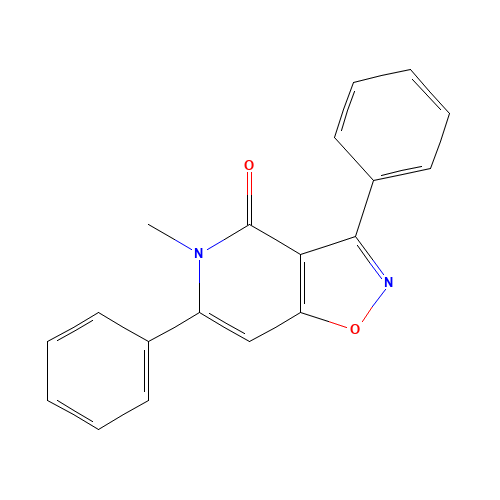 5-methyl-3,6-diphenyl-[1,2]oxazolo[4,5-c]pyridin-4-one (CAS: 60986-80-3) - Related Chemical Product