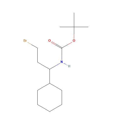 tert-butyl N-(3-bromo-1-cyclohexylpropyl)carbamate (CAS: 913642-92-9) - Related Chemical Product