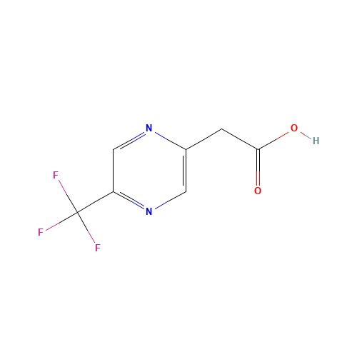 2-[5-(trifluoromethyl)pyrazin-2-yl]acetic acid (CAS: 1196151-33-3) - Related Chemical Product