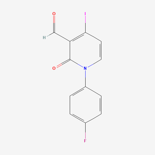 1-(4-fluorophenyl)-4-iodo-2-oxopyridine-3-carbaldehyde (CAS: 1025721-07-6) - Related Chemical Product