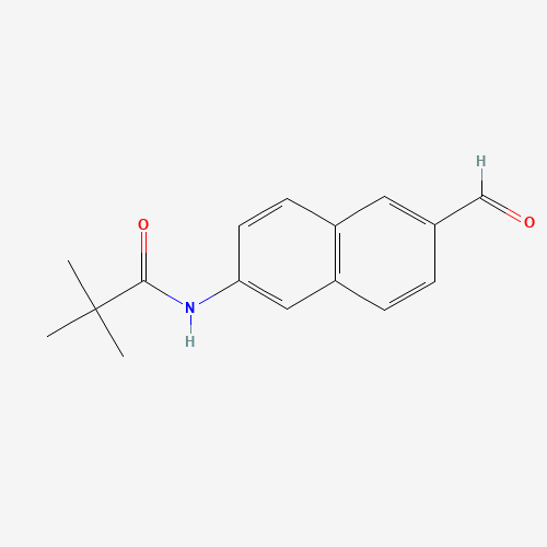 N-(6-formylnaphthalen-2-yl)-2,2-dimethylpropanamide (CAS: 832102-25-7) - Related Chemical Product