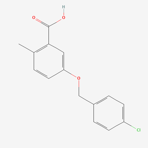 5-[(4-chlorophenyl)methoxy]-2-methylbenzoic acid (CAS: 1148146-86-4) - Related Chemical Product