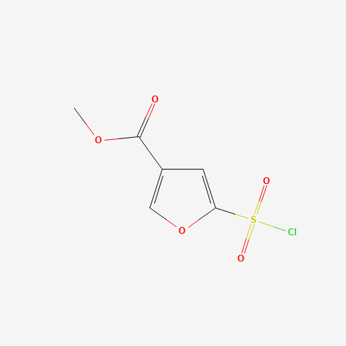 methyl 5-chlorosulfonylfuran-3-carboxylate (CAS: 1306607-16-8) - Chemical Structure and Molecular Formula 