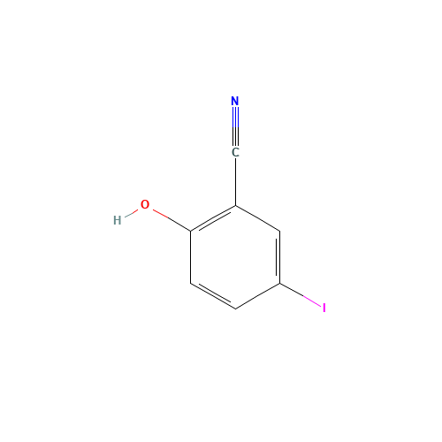 2-hydroxy-5-iodobenzonitrile (CAS: 685103-95-1) - Chemical Structure and Molecular Formula 