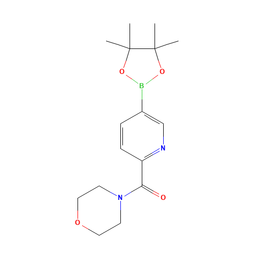 morpholin-4-yl-[5-(4,4,5,5-tetramethyl-1,3,2-dioxaborolan-2-yl)pyridin-2-yl]methanone (CAS: 1201644-47-4) - Related Chemical Product