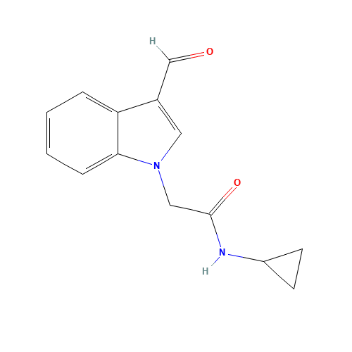 N-cyclopropyl-2-(3-formylindol-1-yl)acetamide (CAS: 530121-56-3) - Related Chemical Product