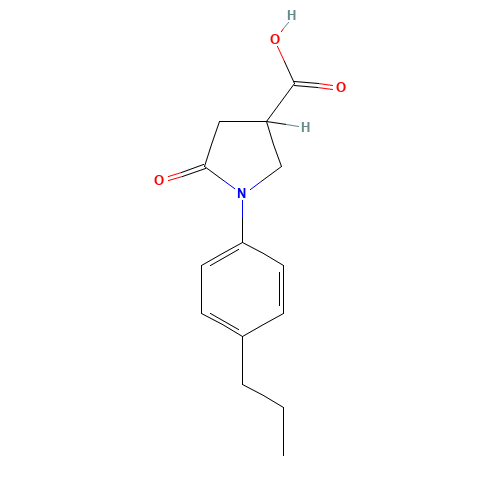 5-oxo-1-(4-propylphenyl)pyrrolidine-3-carboxylic acid (CAS: 133747-74-7) - Related Chemical Product