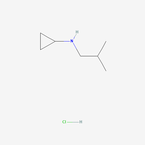 N-(2-methylpropyl)cyclopropanamine;hydrochloride (CAS: 1020353-46-1) - Chemical Structure and Molecular Formula 