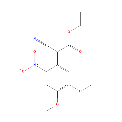 ethyl 2-cyano-2-(4,5-dimethoxy-2-nitrophenyl)acetate (CAS: 913837-98-6) - Related Chemical Product