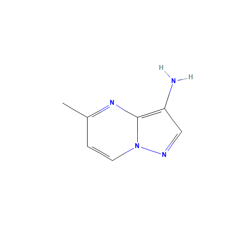 5-methylpyrazolo[1,5-a]pyrimidin-3-amine (CAS: 232600-96-3) - Chemical Structure and Molecular Formula 