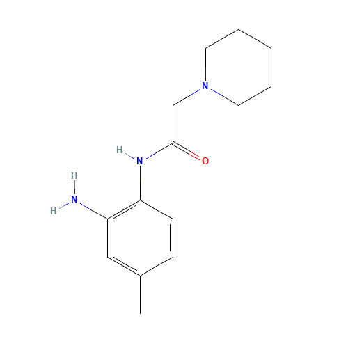 N-(2-amino-4-methylphenyl)-2-piperidin-1-ylacetamide (CAS: 790998-28-6) - Chemical Structure and Molecular Formula 