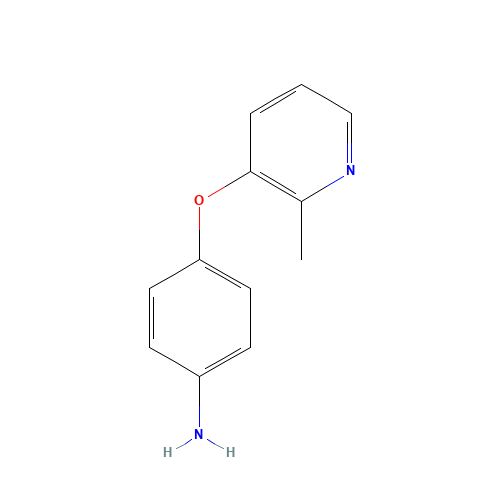 4-(2-methylpyridin-3-yl)oxyaniline (CAS: 1362703-16-9) - Chemical Structure and Molecular Formula 