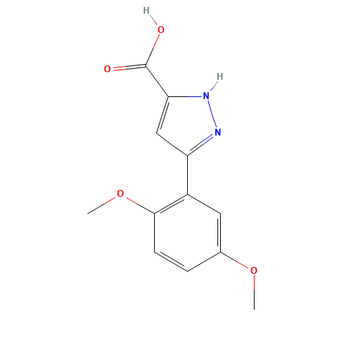 3-(2,5-dimethoxyphenyl)-1H-pyrazole-5-carboxylic acid (CAS: 882238-14-4) - Related Chemical Product