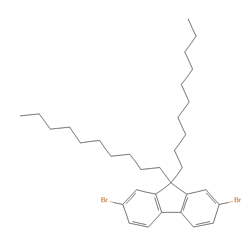 2,7-dibromo-9,9-didecylfluorene (CAS: 175922-78-8) - Related Chemical Product