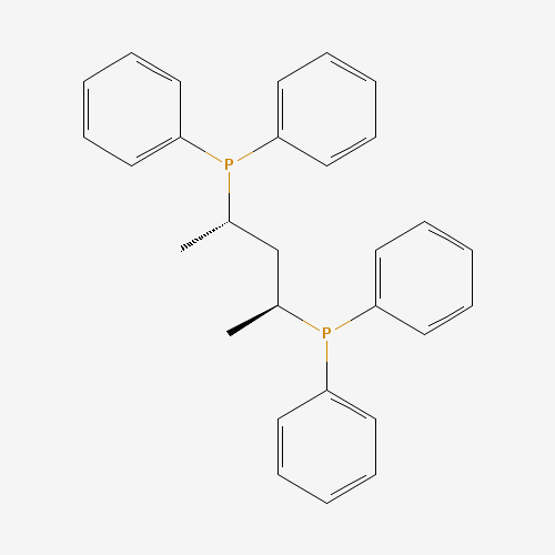 [(2S,4S)-4-diphenylphosphanylpentan-2-yl]-diphenylphosphane (CAS: 77876-39-2) - Chemical Structure and Molecular Formula 